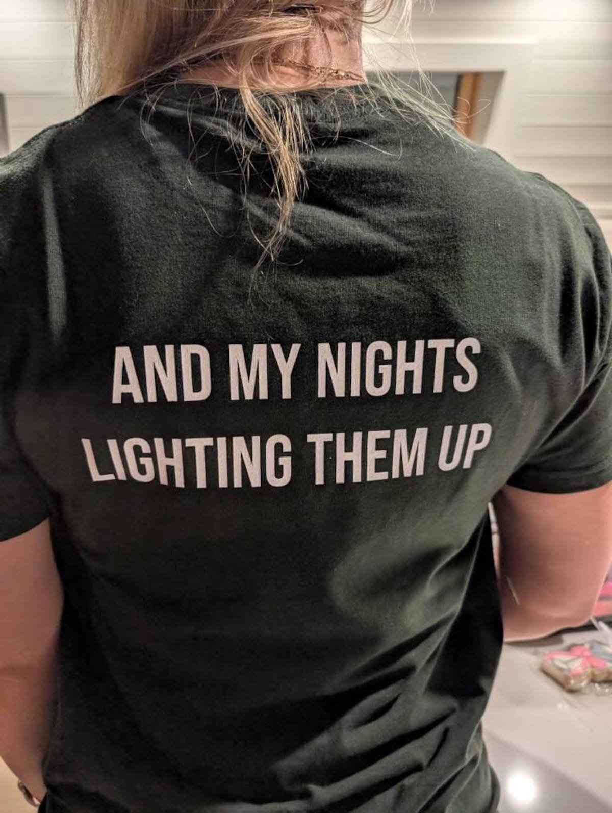 A custom bootleg shirt made by a customer