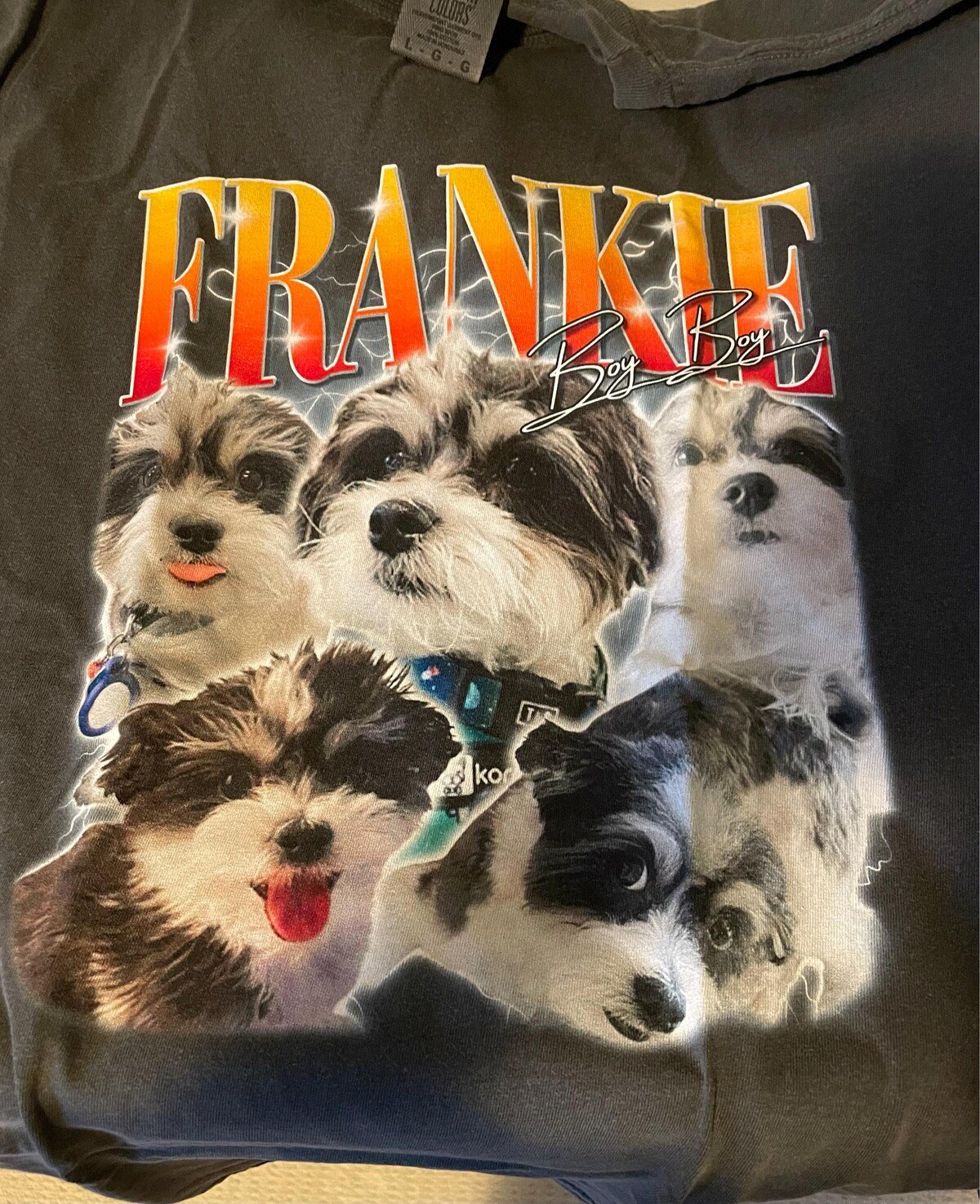 A custom bootleg shirt made by a customer