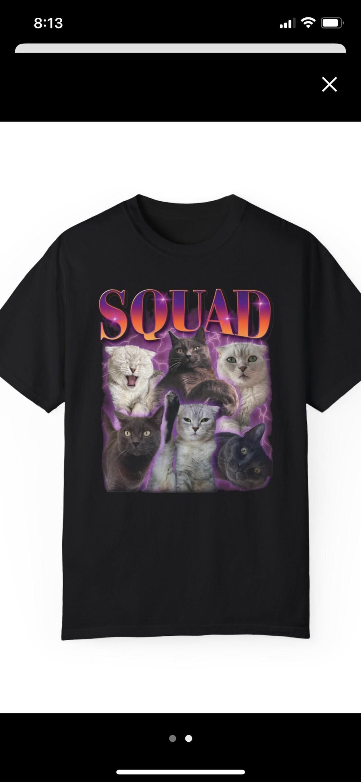 A custom bootleg shirt made by a customer